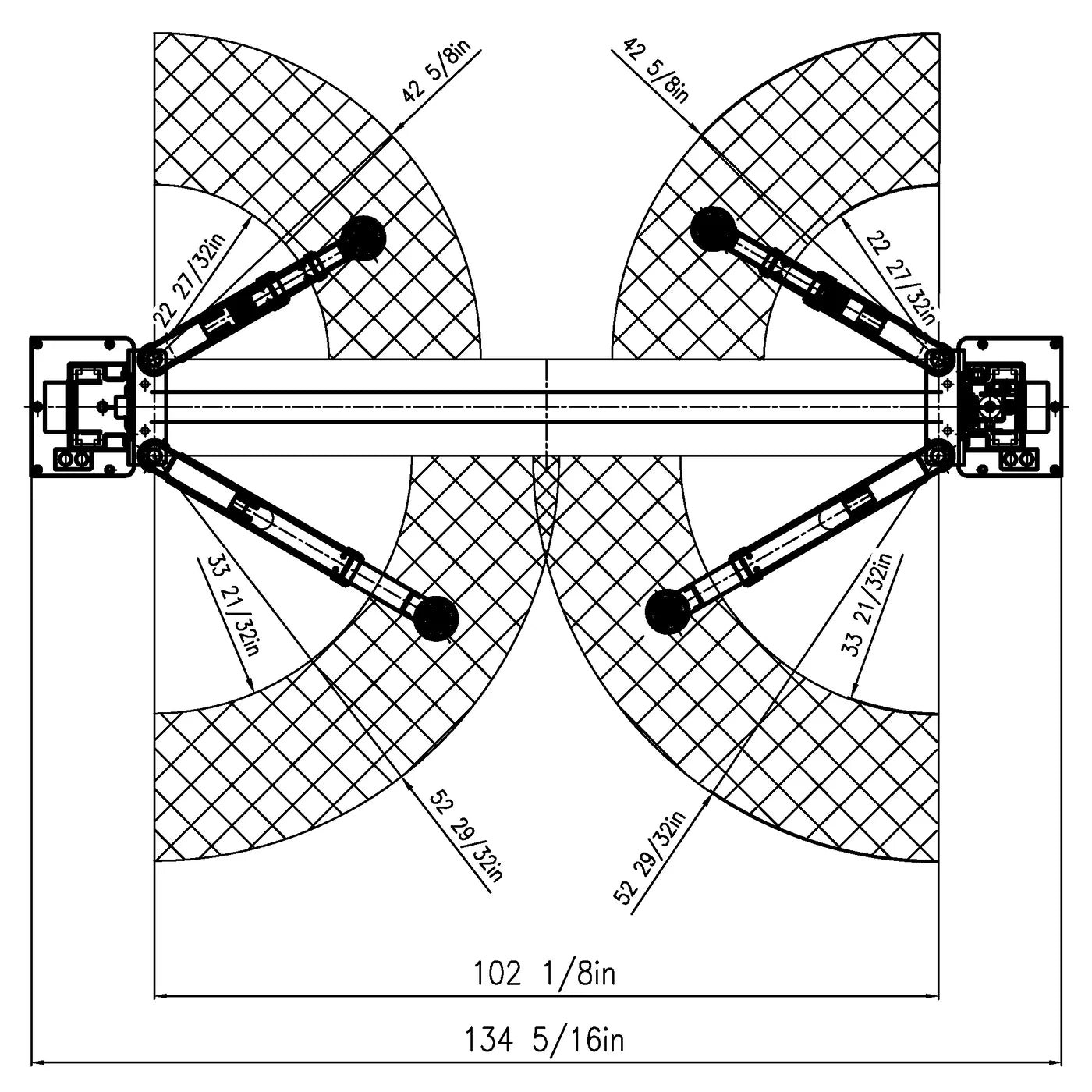 APlusLift HW-10KOH-A 10,000LB 2-Post Overhead Car Lift
