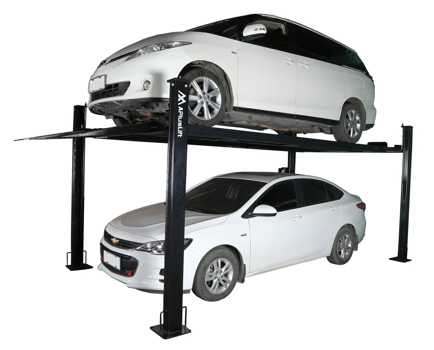 APlusLift HW-8S / HW-8SXLT 8,000LB 4-Post Portable Parking & Storage Car Lift